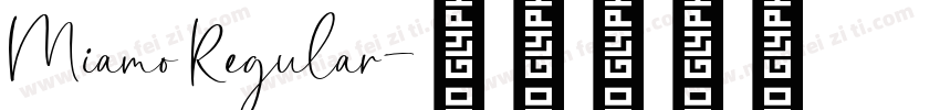 Miamo Regular字体转换